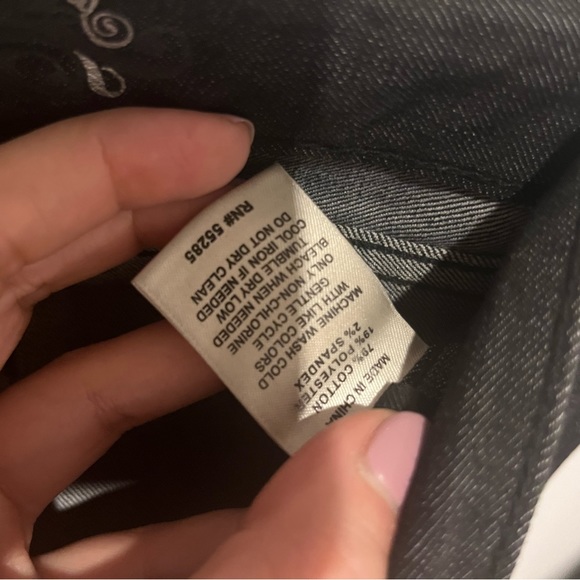 Express Black Washed Skinny Leg Jeans - Picture 7 of 7